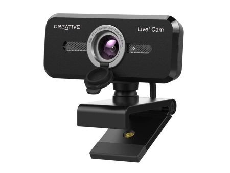 Creative Live! Cam Sync 1080P V2 Full Hd Wide-Angle USB Webcam with Auto Mute and Noise Cancellation for Video Calls,Improved Dual Built-in Mic,Privacy Lens Cap,Universal Tripod Mount,Black-Optical Online Sale