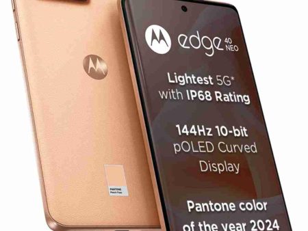 (Refurbished) Motorola Edge 40 Neo 5G (Peach Fuzz, 8GB RAM, 128GB Storage) Online Hot Sale