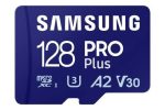 SAMSUNG PRO Plus microSD Memory Card + Adapter, 128GB MicroSDXC, Up to 180 MB s, Full HD & 4K UHD, UHS-I, C10, U3, V30, A2 for Android Phones, Tablets, Action camera, Drone, MB-MD128SA APC Online