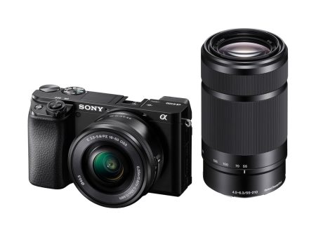 Sony Alpha a6100 Mirrorless Digital Camera with E-Mount 16-50mm & 55-210mm Lenses Supply