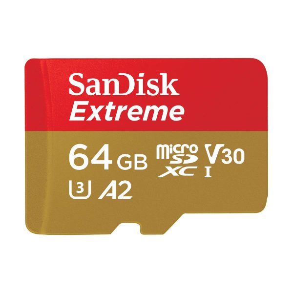 SanDisk 64GB Extreme UHS-I microSDXC Memory Card with SD Adapter Online now