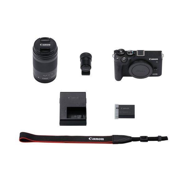 Canon EOS M6 Mark II Mirrorless Camera with EF-M 18-150mm IS STM Lens and EVF (Black) Supply