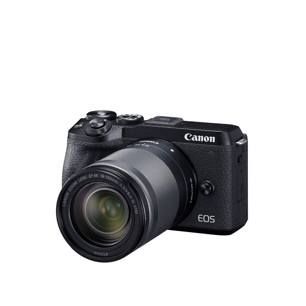 Canon EOS M6 Mark II Mirrorless Camera with EF-M 18-150mm IS STM Lens and EVF (Black) Supply